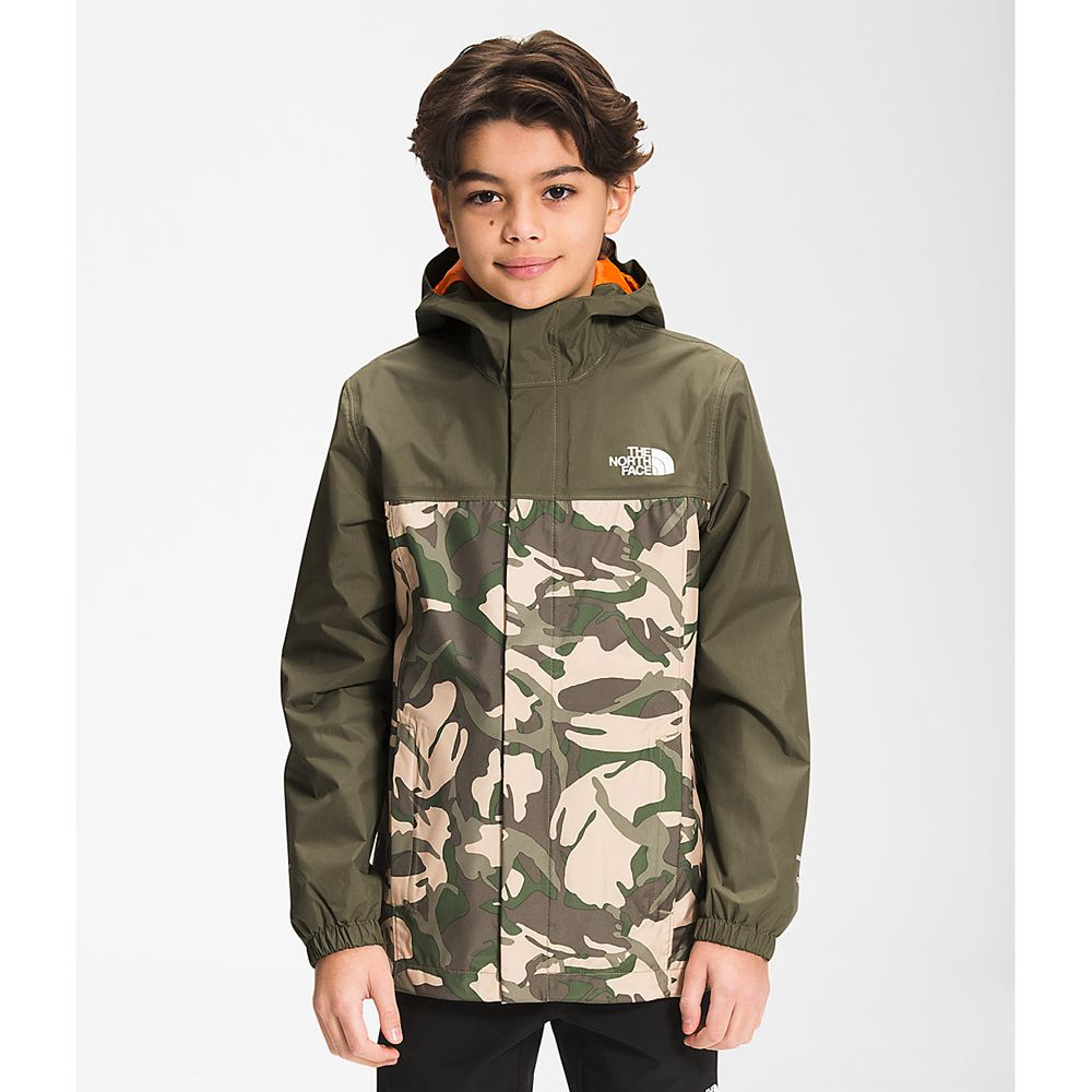 The North Face Jackets Boys Australia - The North Face Printed Resolve Reflective Green Camo Print (